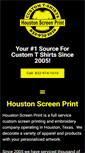 Mobile Screenshot of houstonscreenprint.com